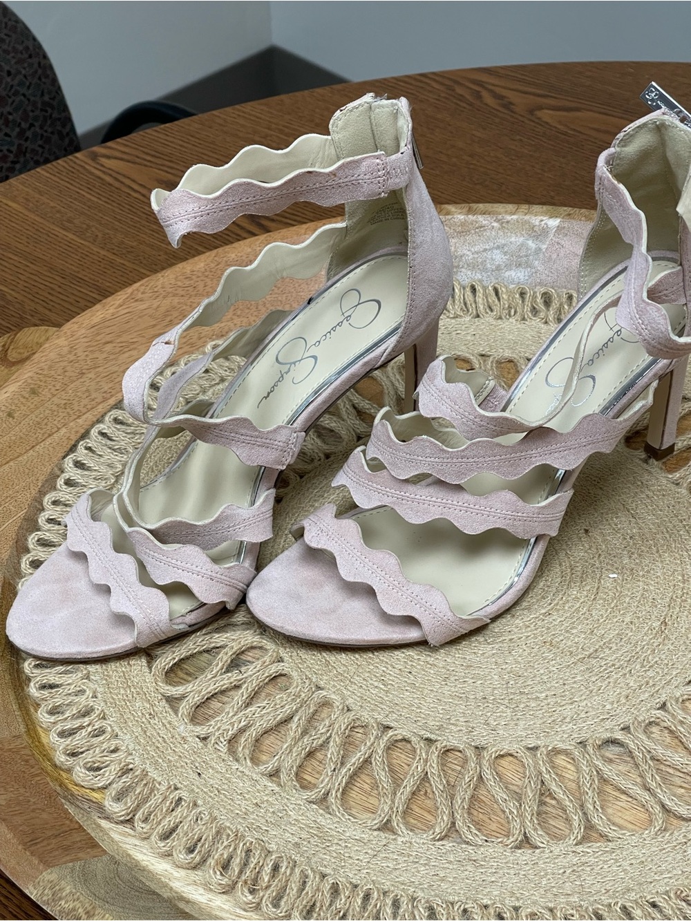 Jessica Simpson Blush Wavy-Strap High Heel Sandals - Picture 3 of 7